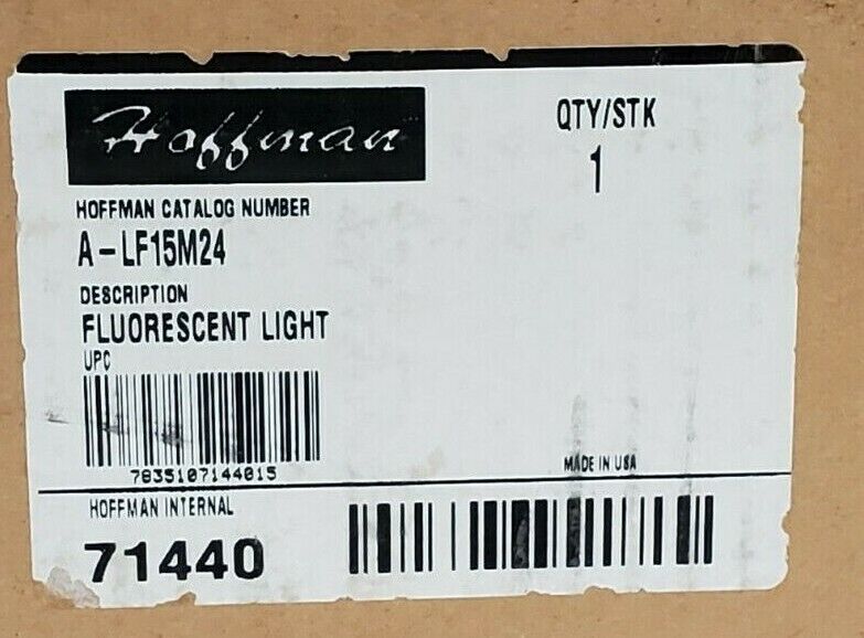 NIB HOFFMAN A-LF15M24 FLUORESCENT LIGHT FIXTURE 71440 ALF15M24