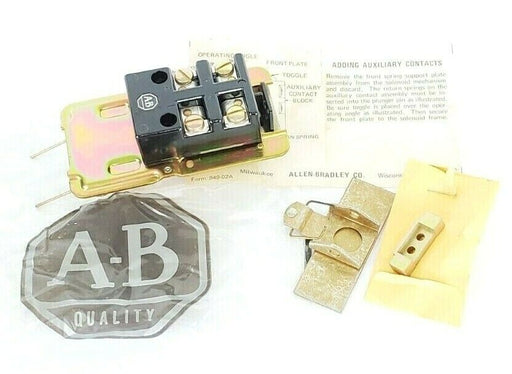 LOT OF 2 NEW ALLEN-BRADLEY 849-N2A SER. A TIMING RELAY AUXILIARY CONTACT KITS