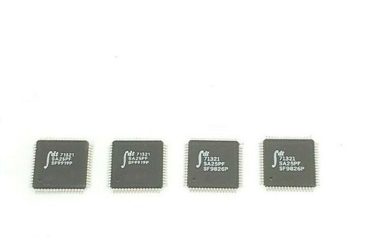 LOT OF 4 NEW INTEGRATED DEVICE TECHNOLOGY 71321-SA25PF IC SRAM 16K-BIT CHIPS