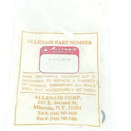 NEW ALLENAIR A-1-1/8-P PACKING KIT UNIVERSAL 1IN DIA.