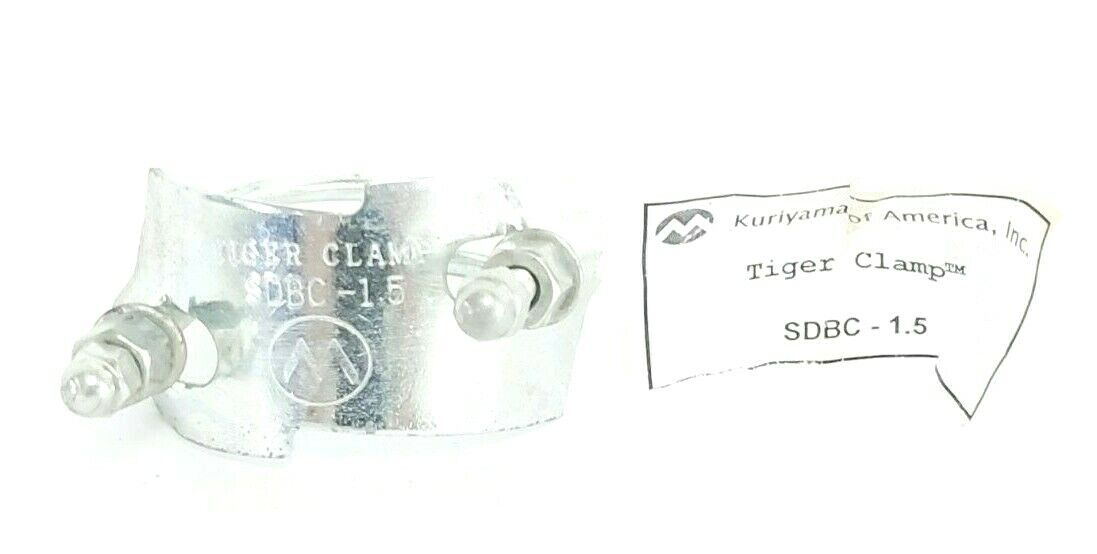 LOT OF 4 NEW KURIYAMA SDBC-1.5 DOUBLE BOLT SPRIAL TIGER CLAMPS 1-1/2" ID, SDBC15