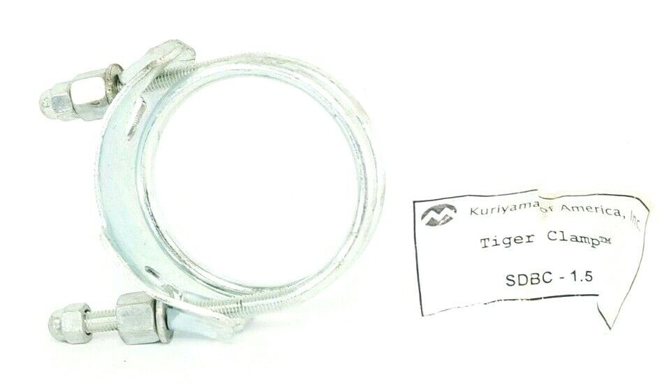LOT OF 4 NEW KURIYAMA SDBC-1.5 DOUBLE BOLT SPRIAL TIGER CLAMPS 1-1/2" ID, SDBC15