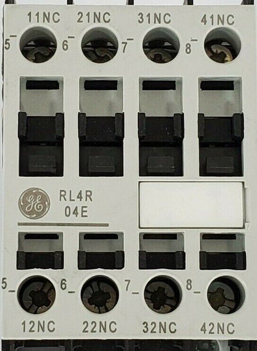 NEW GENERAL ELECTRIC RL4RD004T RELAY 4NC 20AMP 24VDC COIL MOD. 1