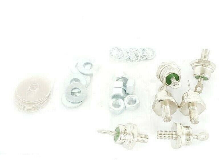 LOT OF 6 NEW VISHAY 60HFU-100 POWER RECTIFIERS W/ HARDWARE 60HFU100 NJS