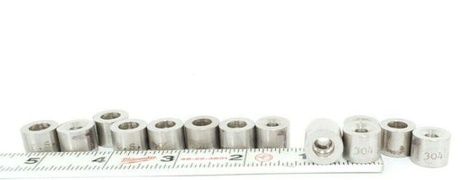 LOT OF 13 LAPP W-46644 VALVE SEATS FOR LS-10 PULSAFEEDER 304SS W46644