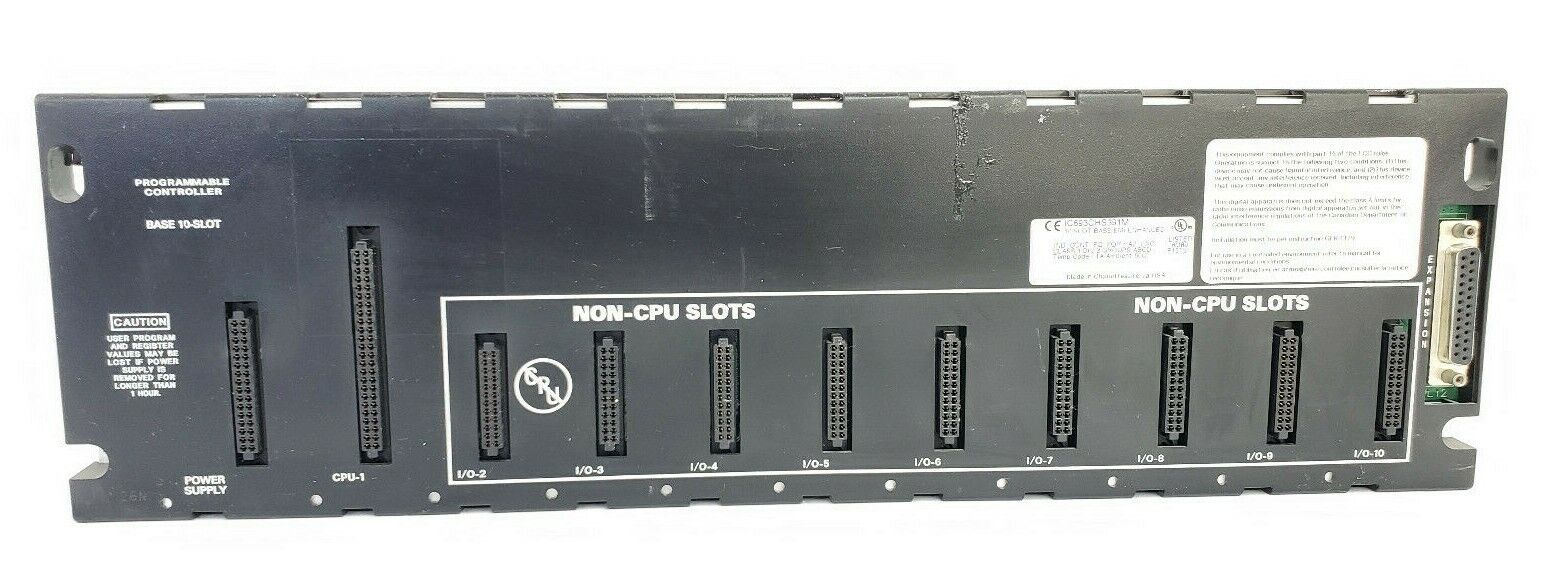 GE FANUC IC693CHS391M IC693CHS391M CPU MODULE BASE 10-SLOT EMI ENHANCED