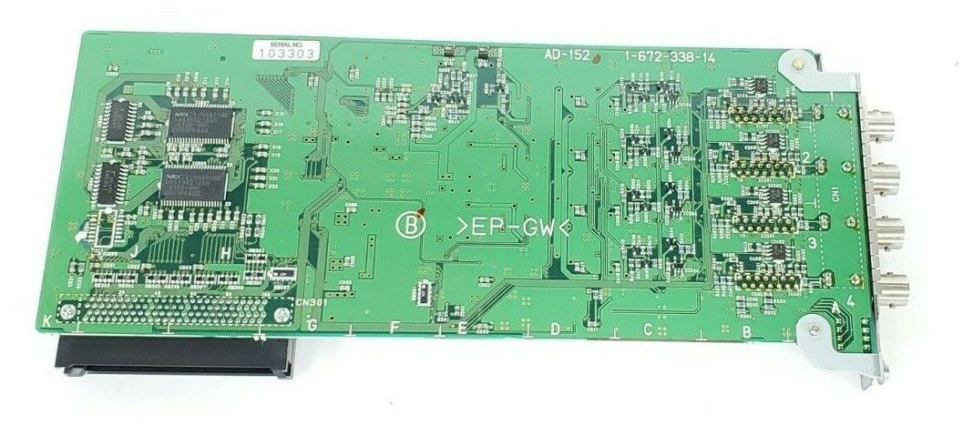 SONY AD-152 1-672-338-14 DIGITAL SURVEILLANCE VIDEO INPUT BOARD A-8320-890-A