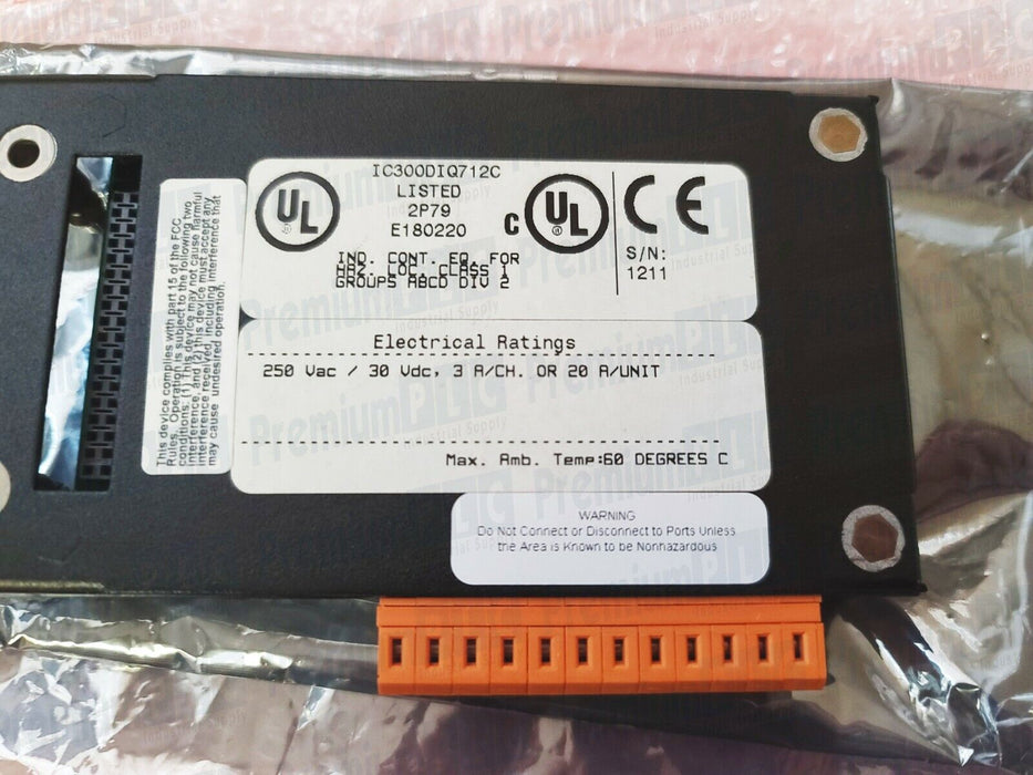 GE FANUC HORNER IC300DIQ712C I/O MODULE 12/24VDC IC300DIQ712 REPAIRED