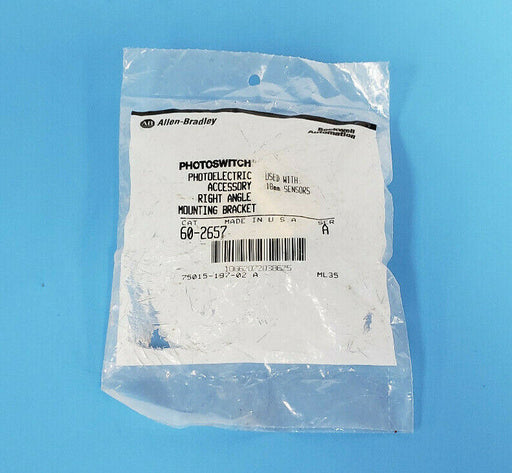 NEW ALLEN-BRADLEY 60-2657 SER. A PHOTOELECTRIC RIGHT ANGLE MOUNTING BRACKET