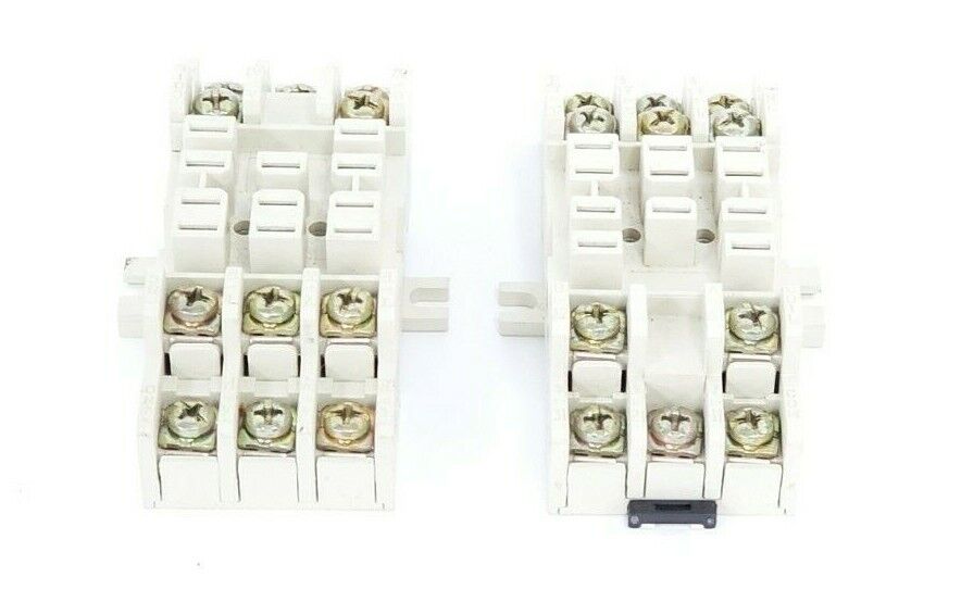 LOT OF 2 NEW ALLEN BRADLEY 700-HN154 RELAY SOCKETS 11-PIN 15 A 300 VAC SER. A