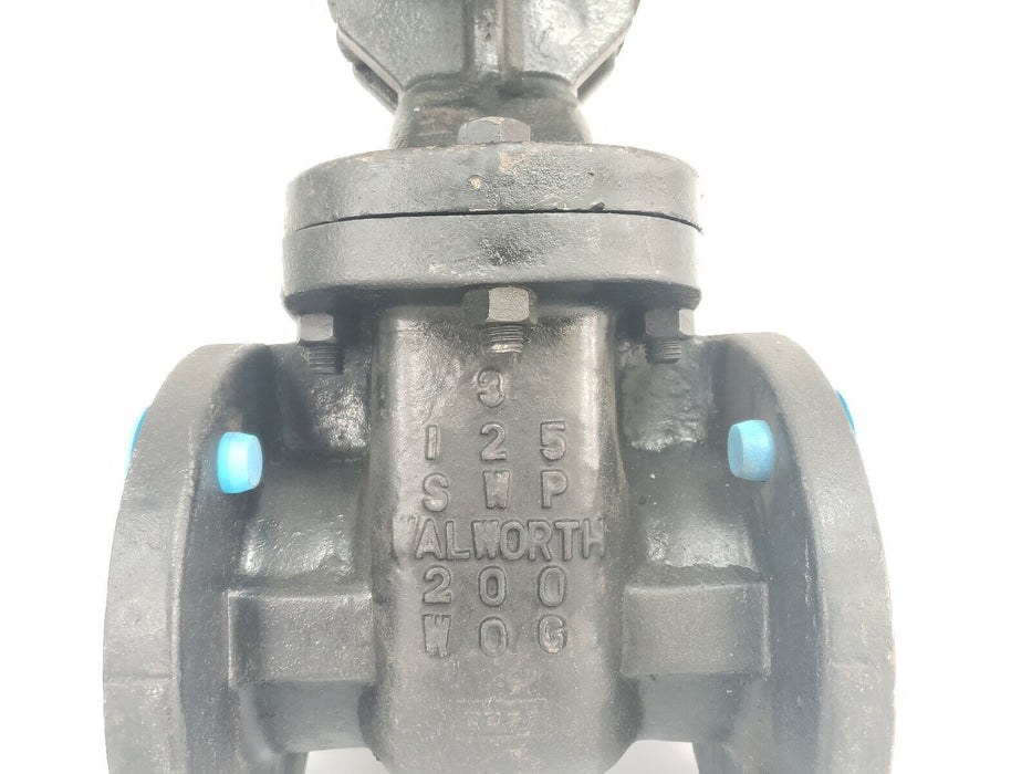 NEW WALWORTH W726 3" GATE VALVE 125 SWP 200 WOG