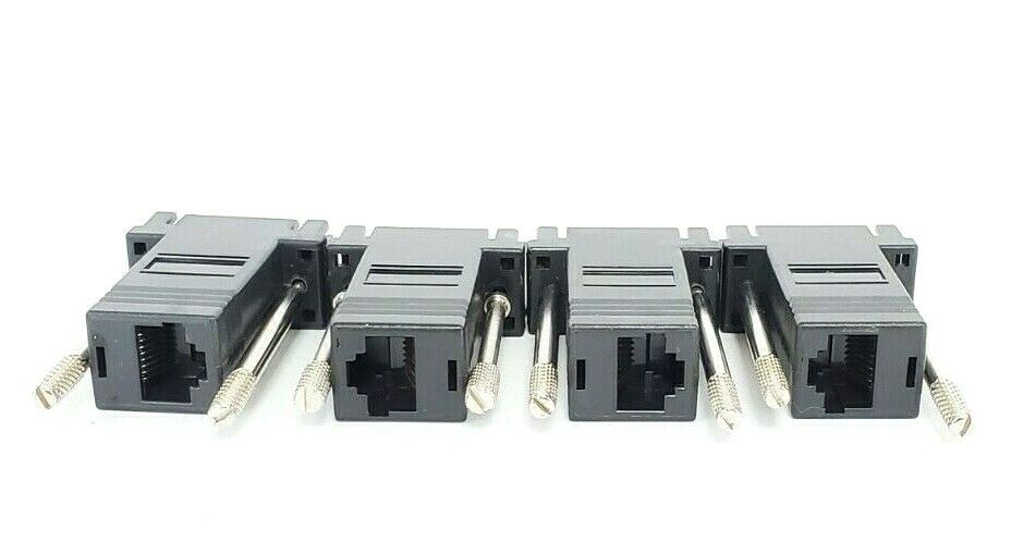 LOT OF 4 NEW WEATHERFORD PC03-00282-00 DB9-F, RS-232 TO PPP CONNECTORS 817670