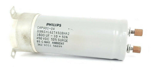 LOT OF 2 PHILIPS CAP901-04 3186EH162T450BHA2 CAPACITORS 1600UF -10+50% 450VDC