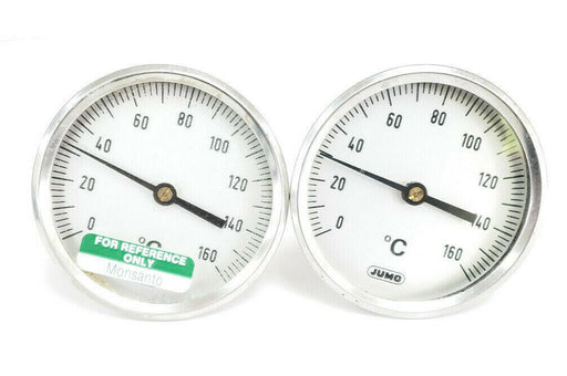 LOT OF 2 JUMO 0-160 DEGREE CELSIUS PROBE THERMOMETERS