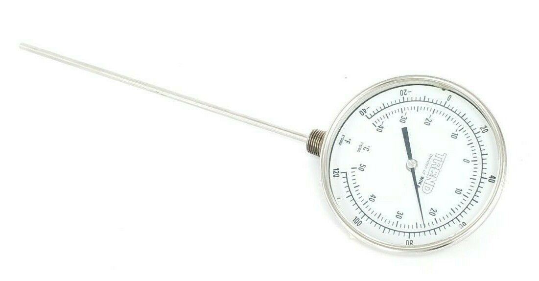 WIKA TREND -40 TO 120 DEG F / -40 TO 50 DEG C THERMOMETER, 12" STEM