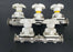 LOT OF 5 SAUNDERS DIAPHRAGM VALVES WITH 7/8" ID X 2" OD VALVE BODIES