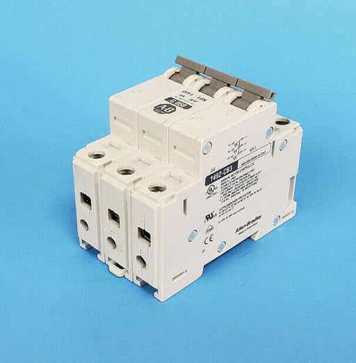 ALLEN-BRADLEY 1492-CB3-G050 SER. C CIRCUIT BREAKER, 5A, 3HP, 1492CB3G050
