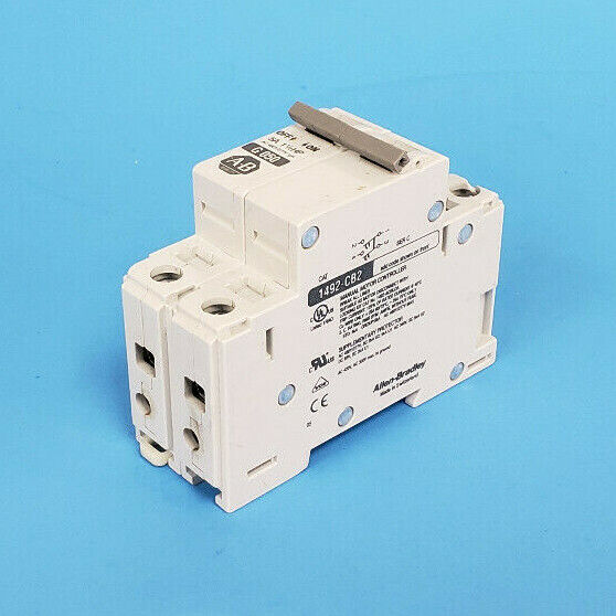 ALLEN-BRADLEY 1492-CB2-G050 SER. C CIRCUIT BREAKER, 5A, 1-1/2HP, 1492CB2G050