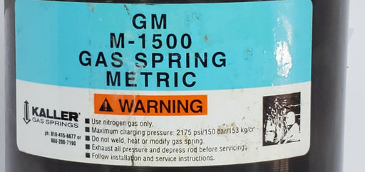 KALLER M-1500 GAS SPRING METRIC TU 5000-80