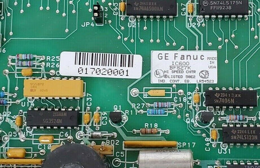 GE FANUC IC600BF827K HI SPEED COUNTER MODULE 44A717584-G01 (DAMAGED)