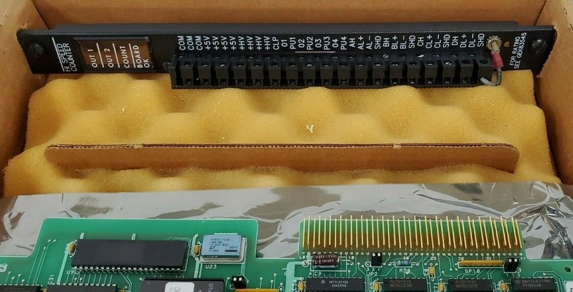 GE FANUC IC600BF827K HI SPEED COUNTER MODULE 44A717584-G01 (DAMAGED)