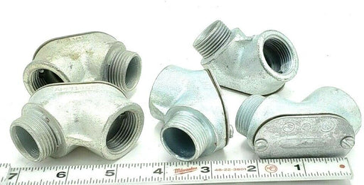 LOT OF 5 NEW APPLETON 3/4" 90 DEGREE ELBOW CONDUIT FITTINGS 13 F TO C M