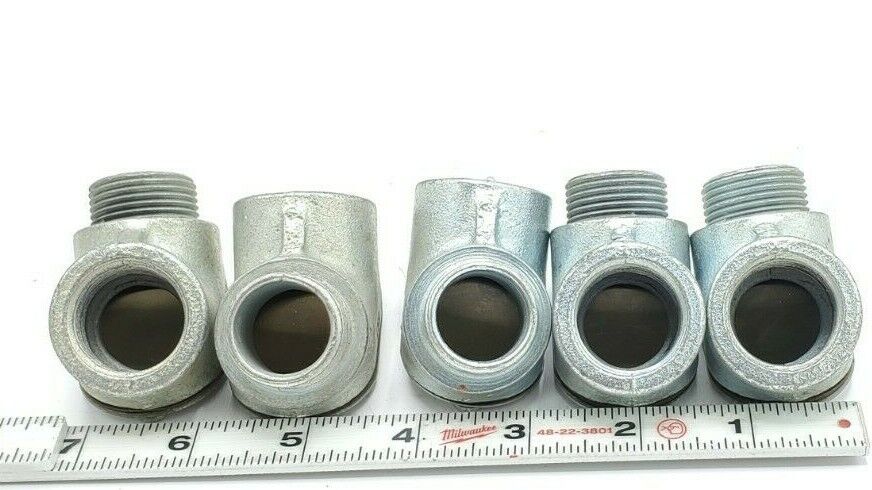 LOT OF 5 NEW APPLETON 3/4" 90 DEGREE ELBOW CONDUIT FITTINGS 13 F TO C M
