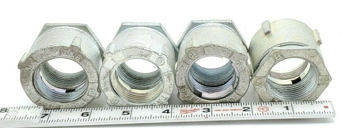 LOT OF 4 NEW T&B THOMAS & BETTS 1" STRAIGHT CONDUIT FITTINGS