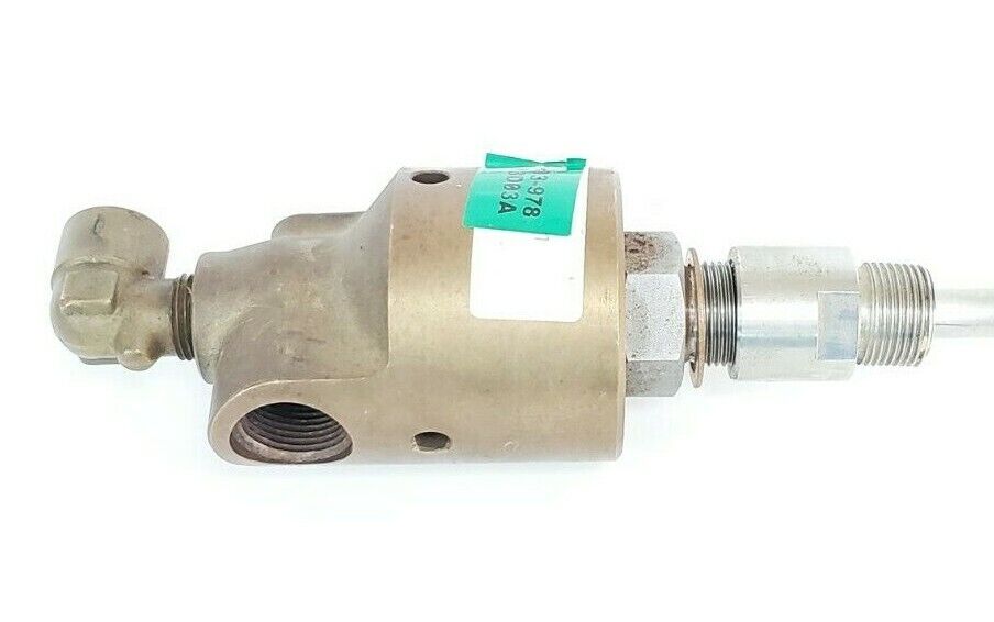 DEUBLIN 255-000-284 ROTARY UNION JOINT W/ ~4FT METAL EXHAUST HOSE 255000284