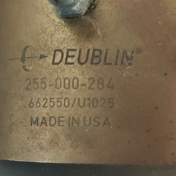 DEUBLIN 255-000-284 ROTARY UNION JOINT W/ ~4FT METAL EXHAUST HOSE 255000284