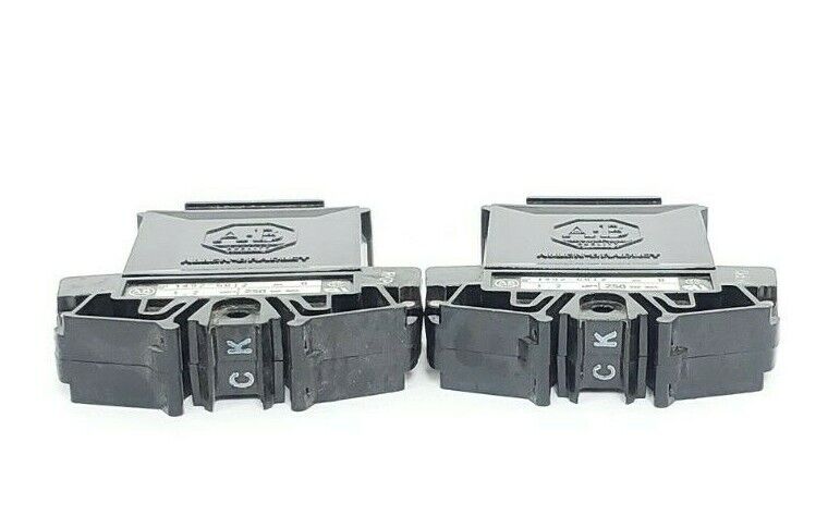 LOT OF 2 ALLEN BRADLEY 1492-G012 CIRCUIT BREAKERS 1.2AMP 1POLE 250VAC, SER. B