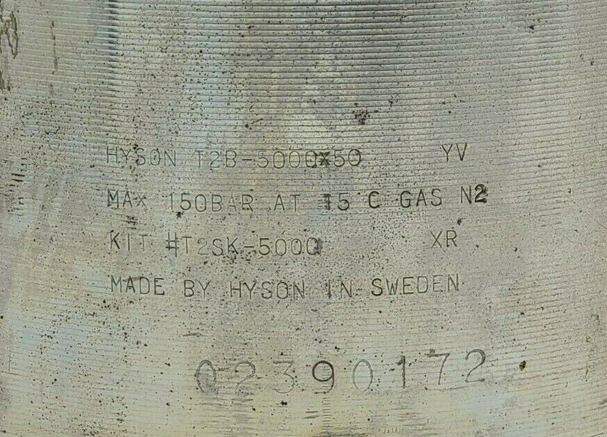 HYSON T2B-5000/50 GAS SPRING MAX 150BAR, T2B500050