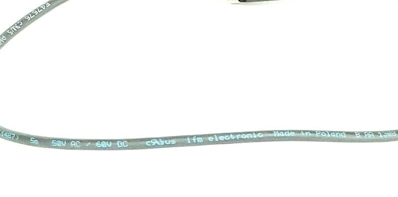 IFM ELECTRONICS EVC142 E11487 50VAC/60VDC CONNECTOR CABLE E47676 H5PX3