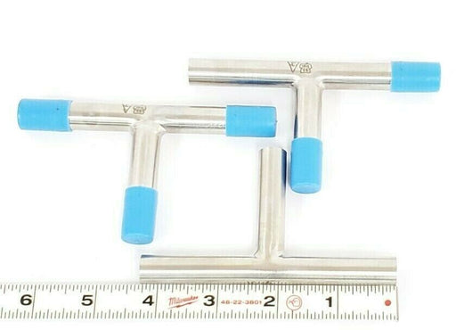 LOT OF 3 NEW TRI-CLOVER TL7WWW 1/2'' 316L-PL TEES