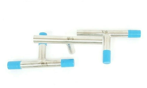 LOT OF 3 NEW TRI-CLOVER TL7WWW 1/2'' 316L-PL TEES