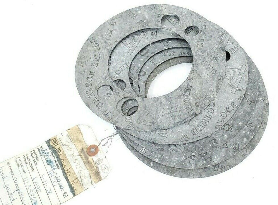 LOT OF 5 LAPP / GARLOCK W35363 COMPRESSION HEAD GASKETS, 8" OD X 4.5" ID, 702