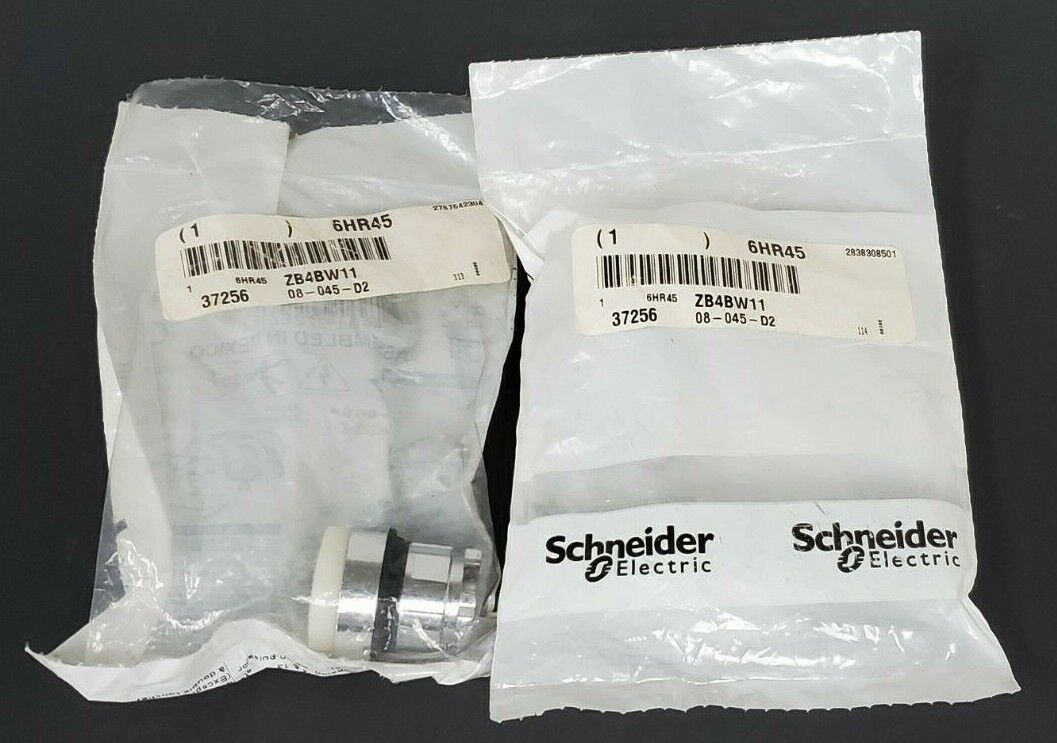 LOT OF 2 NEW TELEMECANIQUE ZB4BW11 PUSH BUTTONS 37256