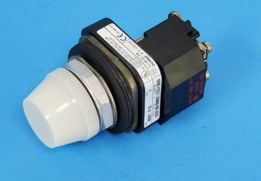 ALLEN BRADLEY 800T-P16W WHITE LENS PILOT LIGHT 800T-P16 W/ 40171-002-01 COIL