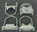 LOT OF 5 NEW O-Z GEDNEY UBC-300 CONDUIT CLAMPS U-BOLT 3"