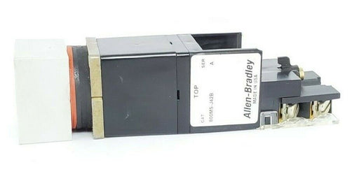 ALLEN BRADLEY 800MS-J42B SER. A SELECTOR SWITCH W/ 800M-XAK SER. A CONTACT BLOCK