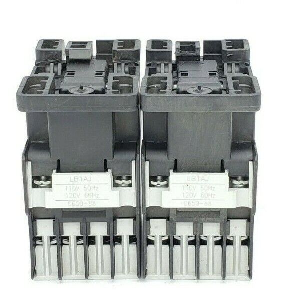 LOT OF 2 GENERAL ELECTRIC RL4RA031T AUX. CONTROL RELAYS MOD. 1, RL4R 1E, LB1AJ