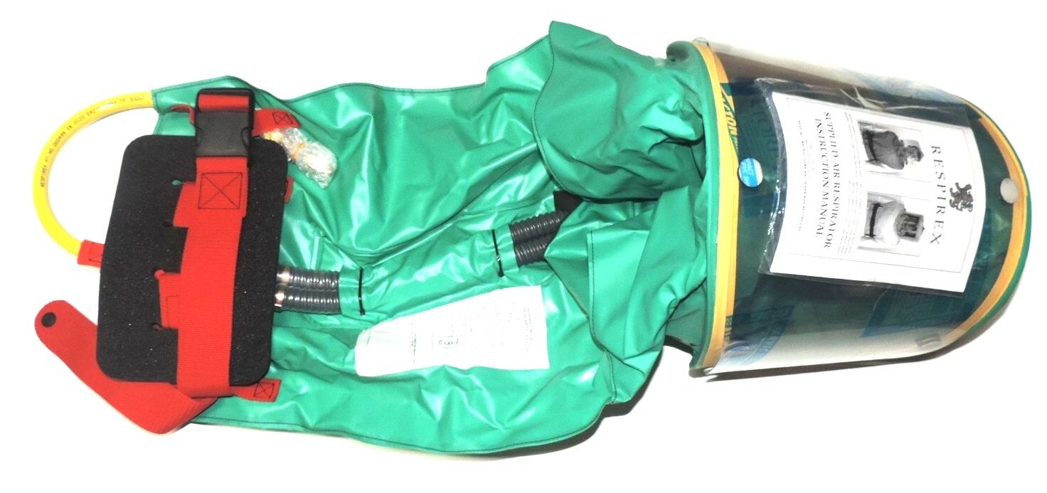 RESPIREX SIMPLAIR SIMH056 SUPPLIED AIR RESPIRATOR NIOSH HOOD ASIMH056/73 NEW