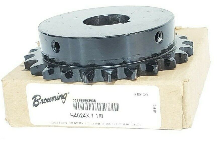 NIB BROWNING H4024X 1 1/8 SPROCKET STEEL W/ HARDENED TEETH H4024X118