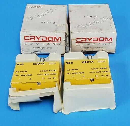 LOT OF 2 NIB CRYDOM 6201A I/O MODULES EXTERNAL DEPTH:15.2MM; LEADED PROCESS