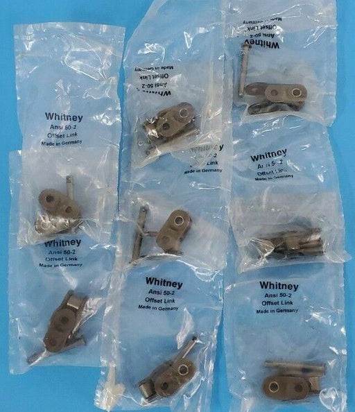 LOT OF 8 NEW WHITNEY CHAIN ANSI 50-2 OFFSET CHAIN LINKS