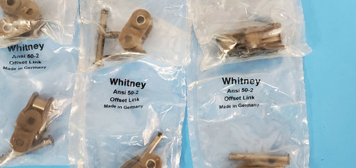 LOT OF 8 NEW WHITNEY CHAIN ANSI 50-2 OFFSET CHAIN LINKS