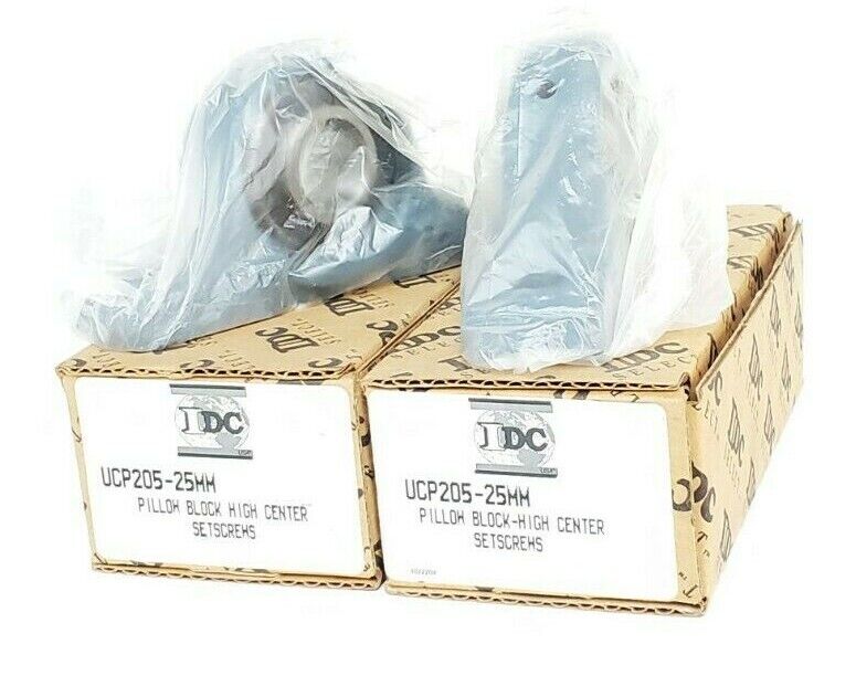 LOT OF 2 NIB IDC SELECT UCP205-25MM PILLOW BLOCK BEARINGS UCP20525MM