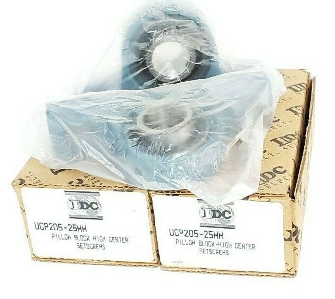 LOT OF 2 NIB IDC SELECT UCP205-25MM PILLOW BLOCK BEARINGS UCP20525MM