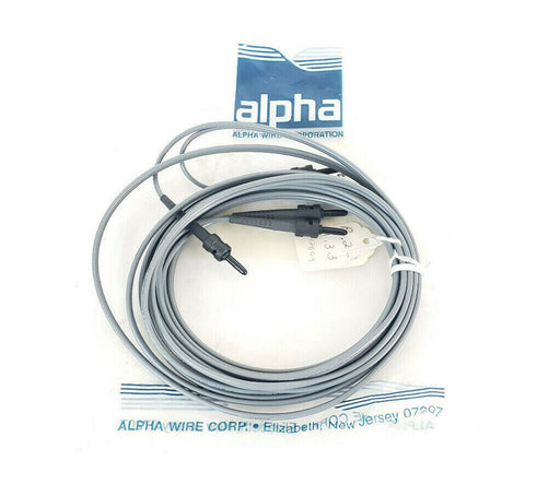 NEW ALPHA WIRE FCA822-4.5M ST/ST DUPLEX 4.5M FIBER OPTIC CABLE FDUPX02 OFNR