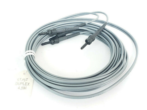 NEW ALPHA WIRE FCA822-4.5M ST/ST DUPLEX 4.5M FIBER OPTIC CABLE FDUPX02 OFNR